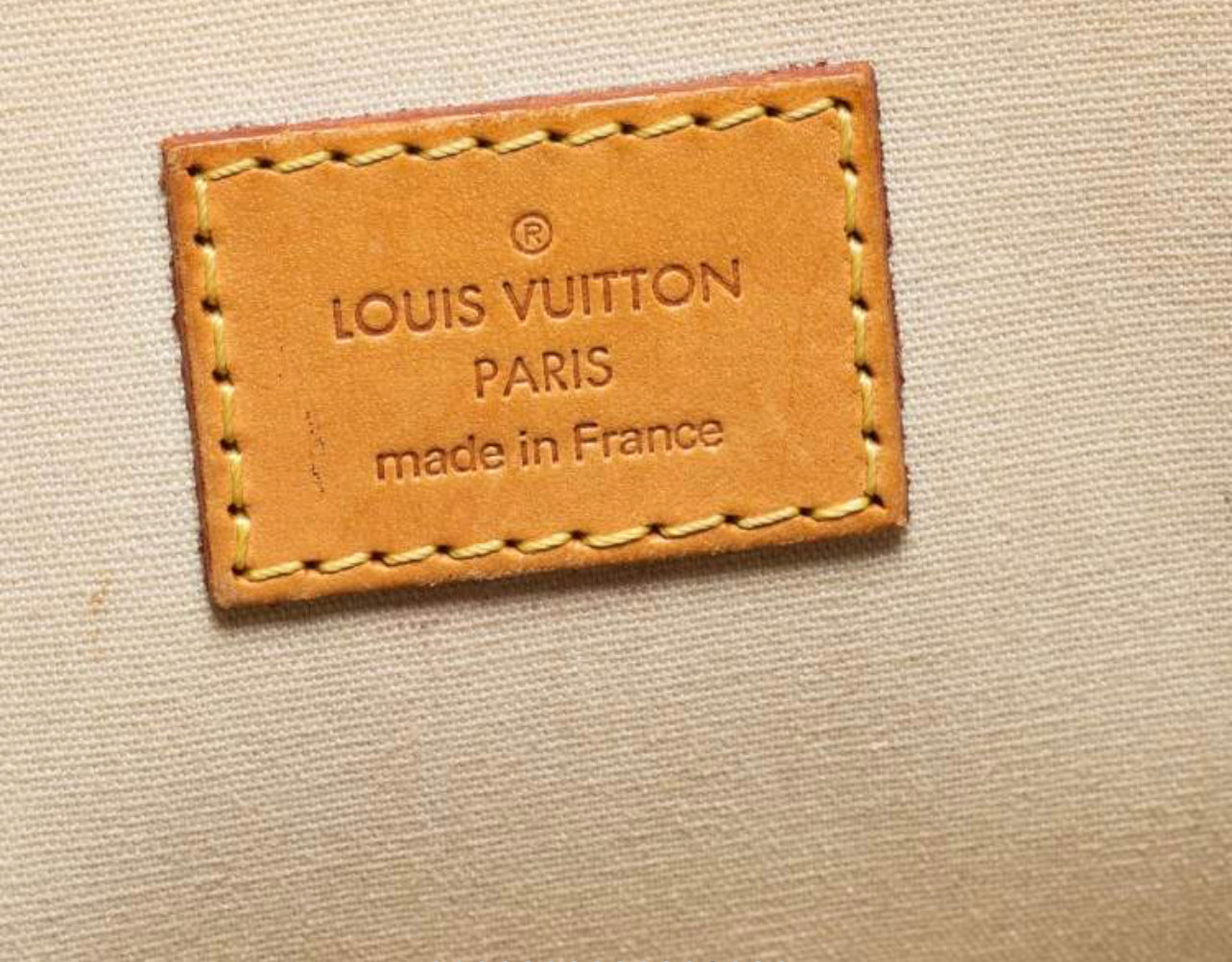 Louis Vuitton Blanc Corail Monogram Vernis Alma PM Bag