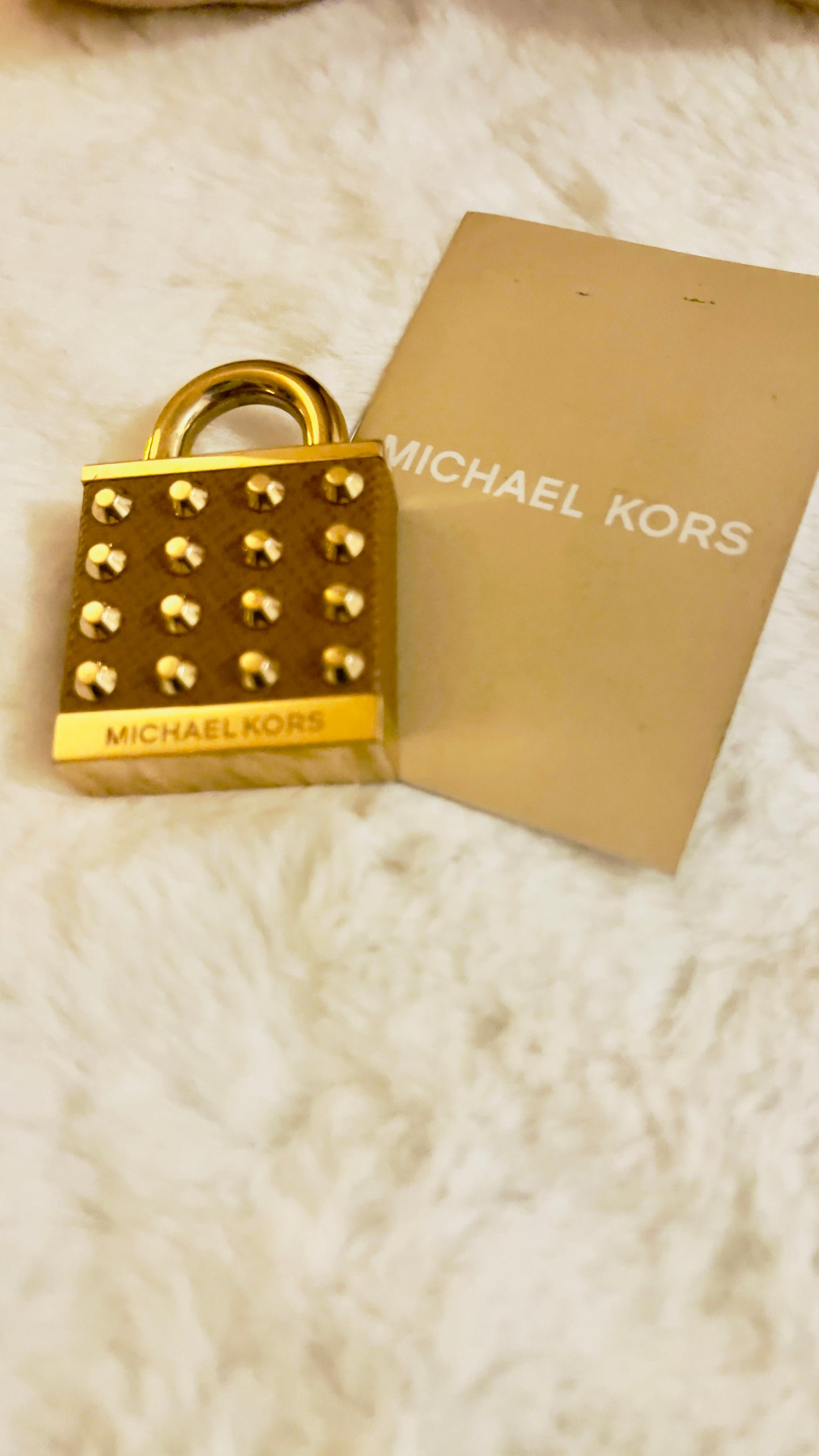 Preloved Michael Kors padlock pendant Necklace