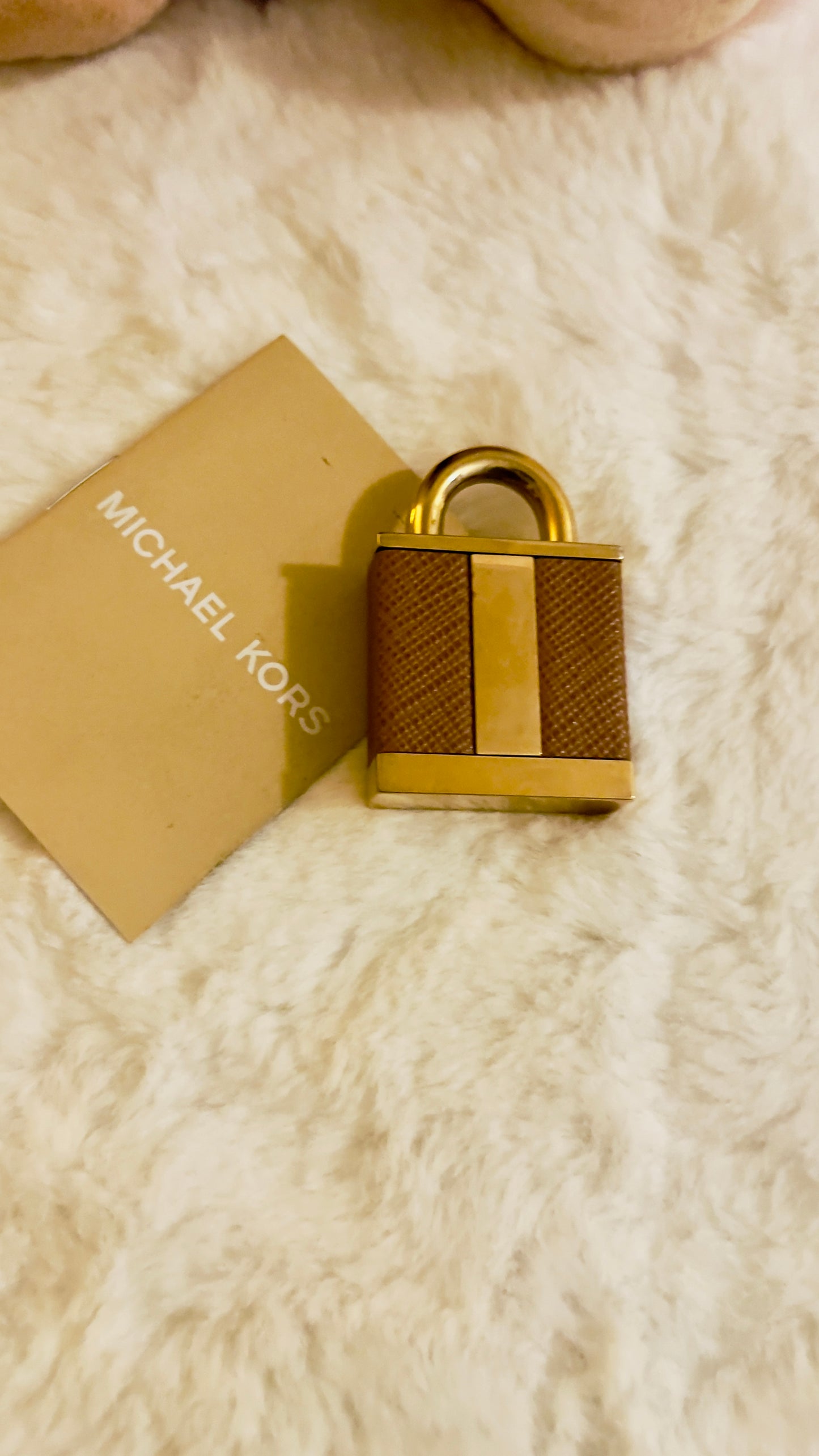 Preloved Michael Kors padlock pendant Necklace