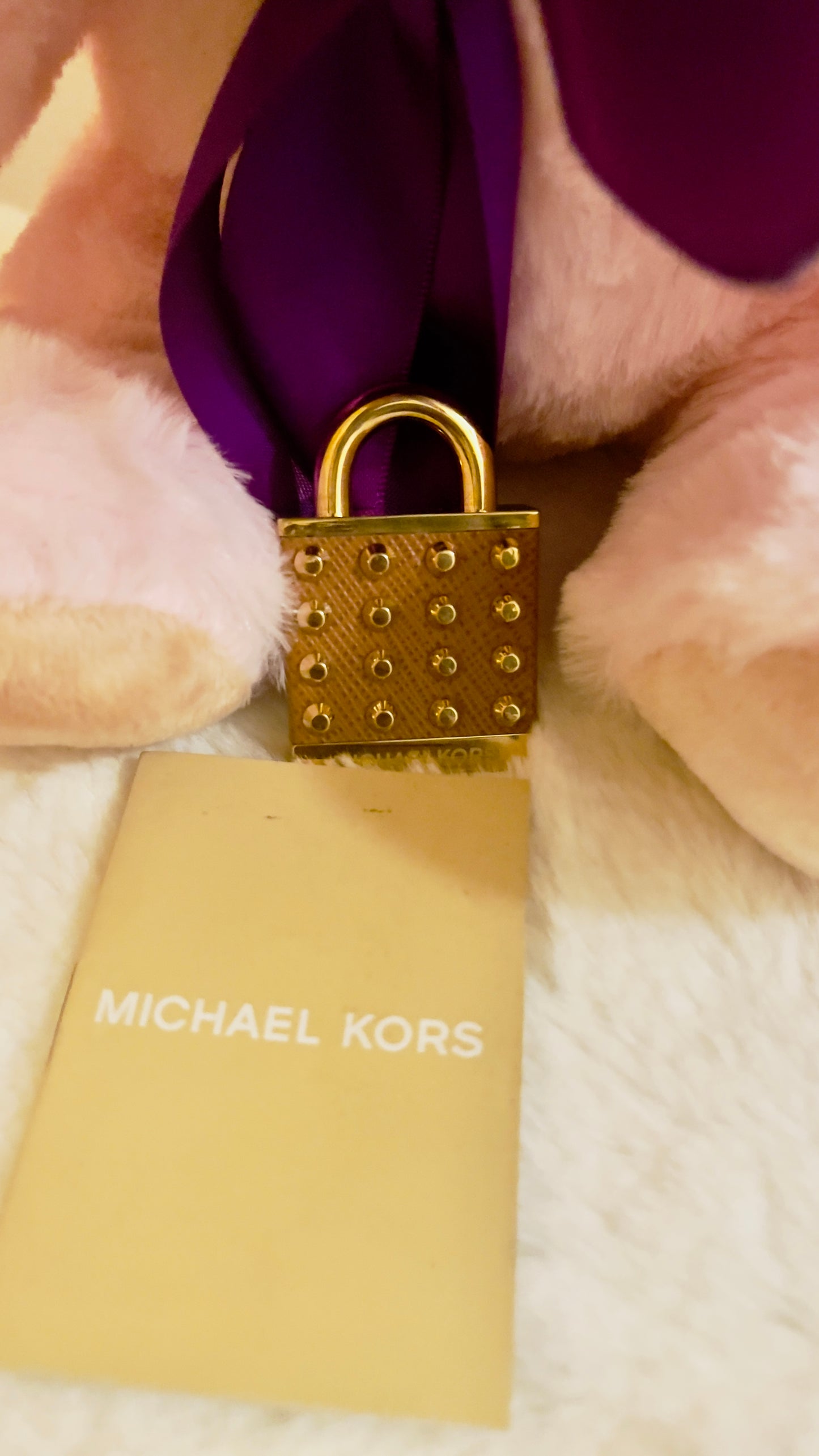 Preloved Michael Kors padlock pendant Necklace