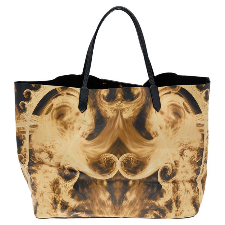 Preloved Givenchy Flame Print Coated Canvas Antigona Shopping Tote